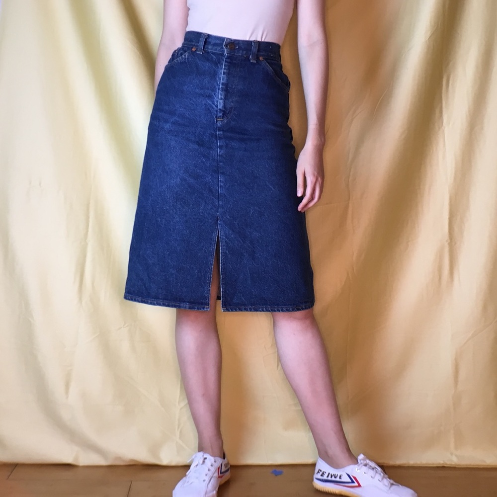 VINTAGE Levi Skirt Orange Label